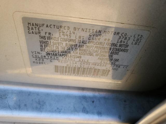 Photo 10 from auction – 2014 NISSAN SENTRA S with VIN 3N1AB7AP2EL672349