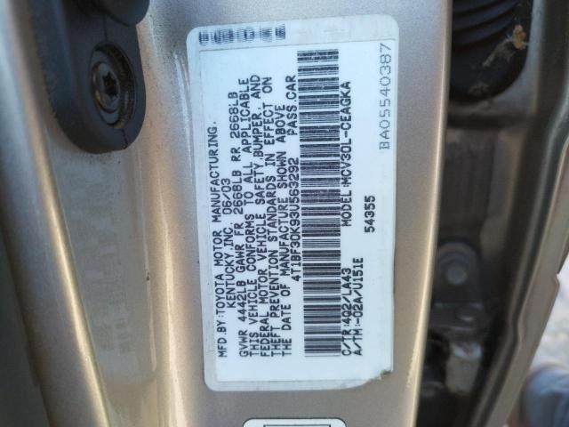 Photo 10 from auction – 2003 TOYOTA CAMRY with VIN 4T1BF30K93U563292