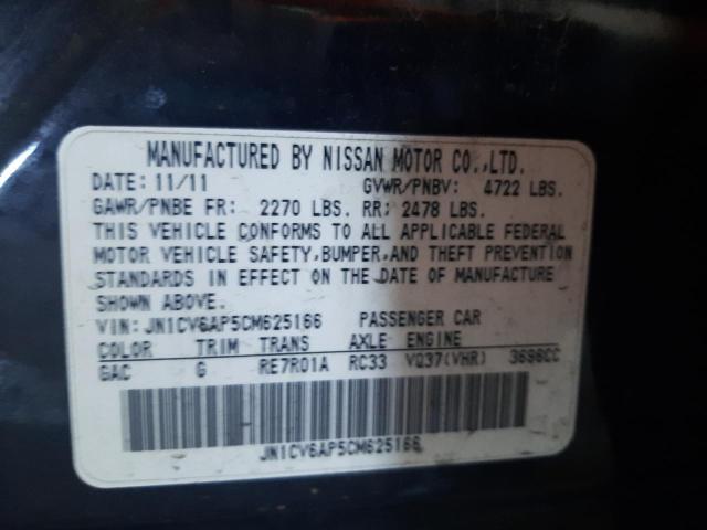 Photo 10 from auction – 2012 INFINITI G37 BASE with VIN JN1CV6AP5CM625166