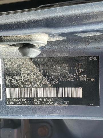 Photo 10 from auction – 2005 TOYOTA HIGHLANDER with VIN JTEDP21A450088067