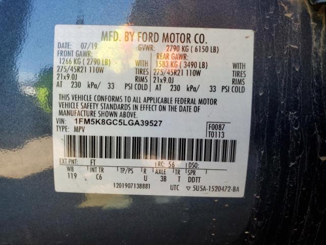 Photo 10 from auction – 2020 FORD EXPLORER S with VIN 1FM5K8GC5LGA39527