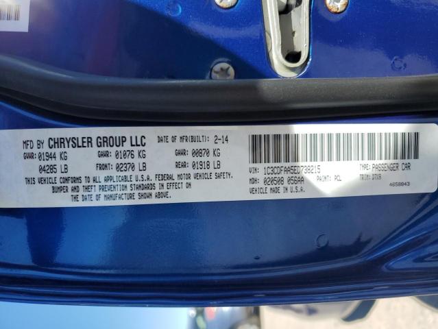 Photo 10 from auction – 2014 DODGE DART SE with VIN 1C3CDFAA5ED738215