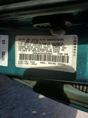 Photo 10 from auction – 2010 TOYOTA COROLLA BA with VIN 1NXBU4EE4AZ263803