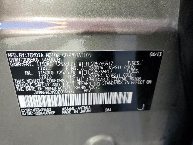 Photo 10 from auction – 2013 TOYOTA RAV4 XLE with VIN JTMRFREV9DD019577