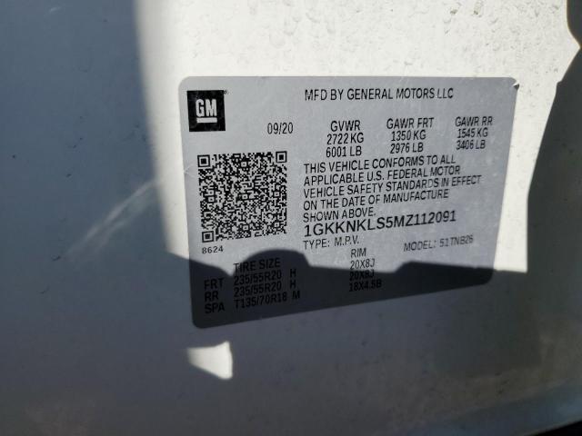 Photo 10 from auction – 2021 GMC ACADIA SLE with VIN 1GKKNKLS5MZ112091