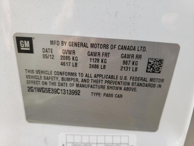 Photo 10 from auction – 2012 CHEVROLET IMPALA LT with VIN 2G1WG5E39C1313992