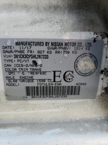Photo 10 from auction – 2017 NISSAN MICRA with VIN 3N1CK3CP3HL267233