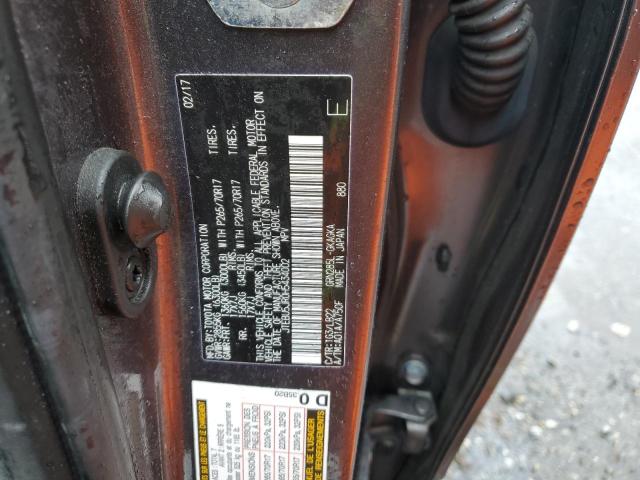 Photo 10 from auction – 2017 TOYOTA 4RUNNER SR with VIN JTEBU5JR0H5434002