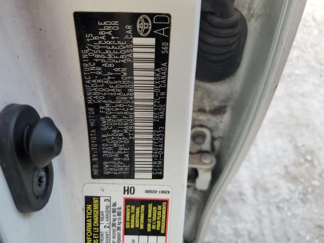 Photo 10 from auction – 2015 TOYOTA COROLLA L with VIN 2T1BURHE4FC468071