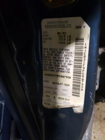 Photo 10 from auction – 1993 NISSAN SENTRA E with VIN 1N4EB31F9PC807930
