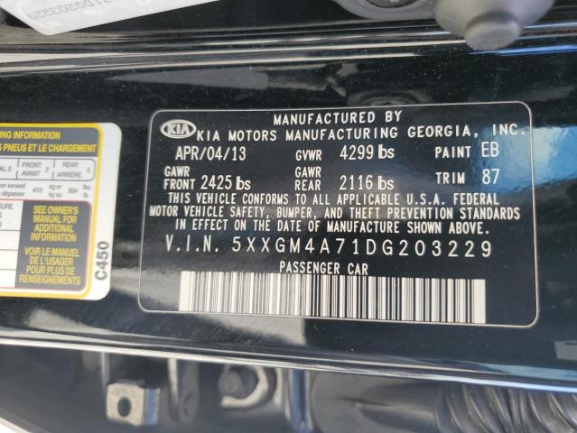 Photo 10 from auction – 2013 KIA OPTIMA LX with VIN 5XXGM4A71DG203229