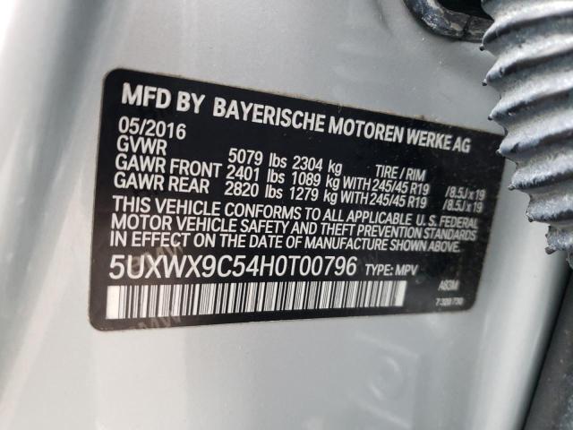 Photo 10 from auction – 2017 BMW X3 XDRIVE2 with VIN 5UXWX9C54H0T00796