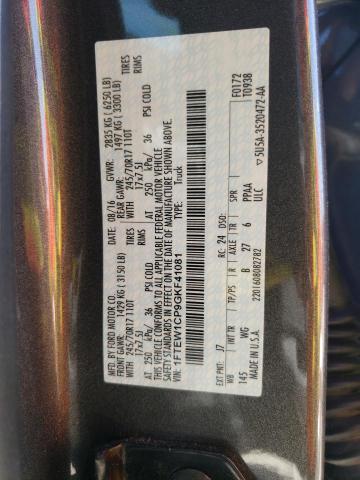 Photo 10 from auction – 2016 FORD F150 SUPER with VIN 1FTEW1CP9GKF41081