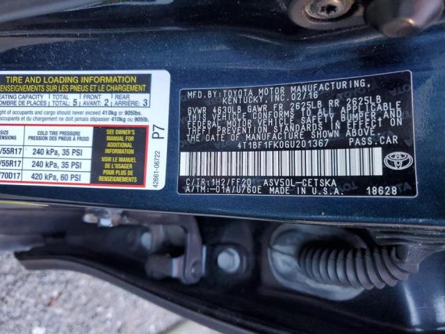 Zdjęcie 10 z aukcji – 2016 TOYOTA CAMRY LE z VIN 4T1BF1FK0GU201367
