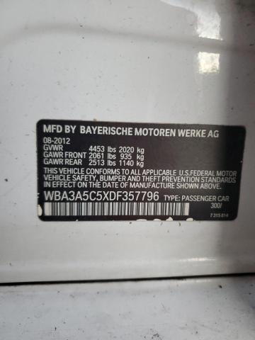Photo 10 from auction – 2013 BMW 328 I with VIN WBA3A5C5XDF357796