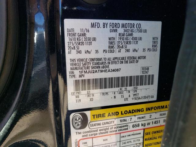 Photo 10 from auction – 2017 FORD EXPEDITION with VIN 1FMJU2AT9HEA34087