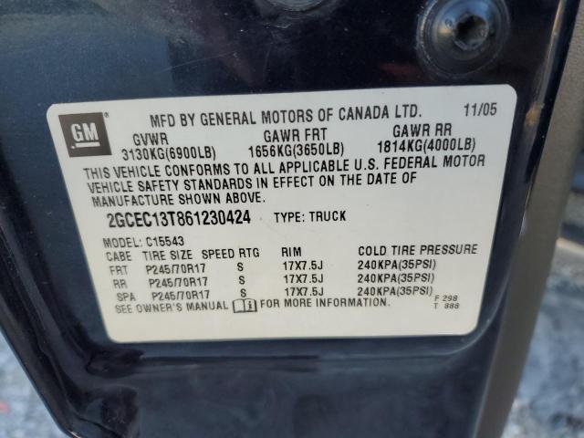 Photo 10 from auction – 2006 CHEVROLET SILVERADO with VIN 2GCEC13T861230424