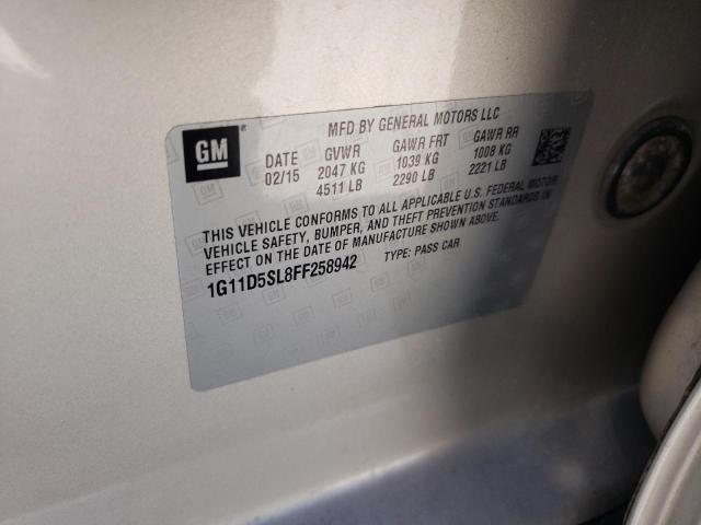 Photo 10 from auction – 2015 CHEVROLET MALIBU 2LT with VIN 1G11D5SL8FF258942