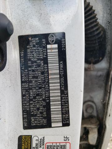 Photo 10 from auction – 2004 TOYOTA CAMRY LE with VIN 4T1BE32K74U362699