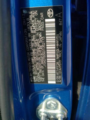 Photo 10 from auction – 2013 TOYOTA PRIUS C with VIN JTDKDTB36D1052173