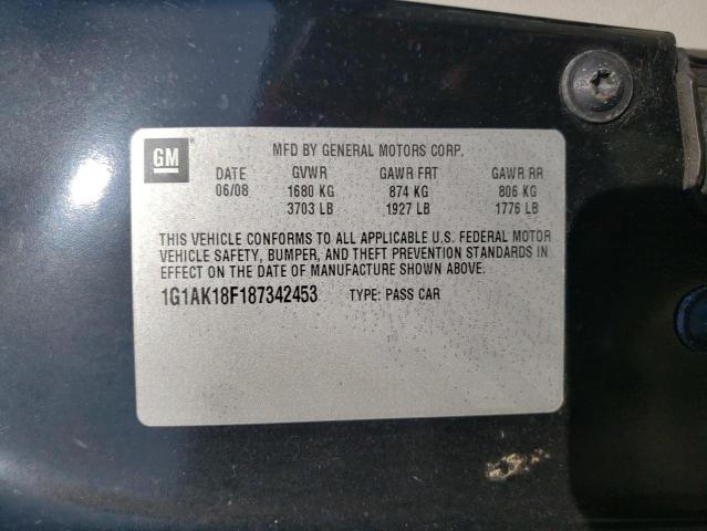 Photo 10 from auction – 2008 CHEVROLET COBALT LS with VIN 1G1AK18F187342453