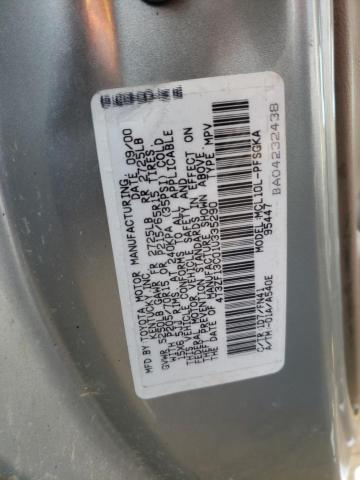 Photo 10 from auction – 2001 TOYOTA SIENNA LE with VIN 4T3ZF13C01U335290