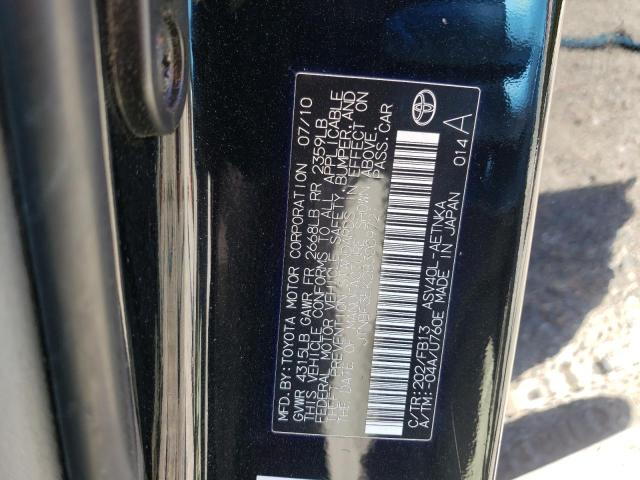 Photo 10 from auction – 2011 TOYOTA CAMRY BASE with VIN JTNBF3EK2B3009721