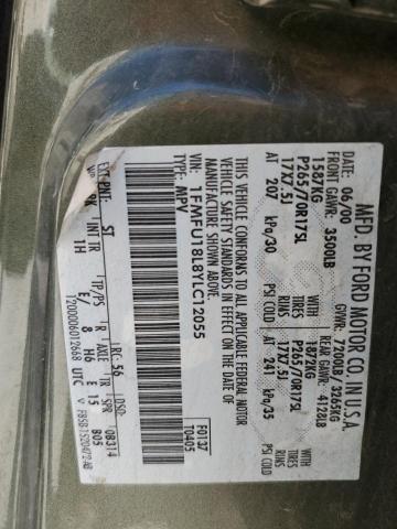 Photo 10 from auction – 2000 FORD EXPEDITION with VIN 1FMFU18L8YLC12055