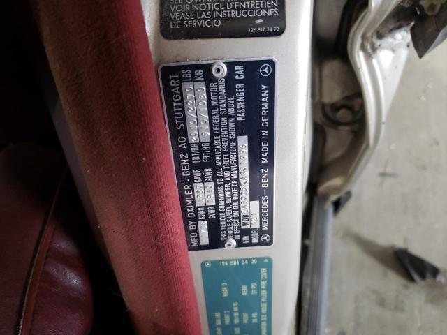 Photo 10 from auction – 1989 MERCEDES-BENZ 300 E with VIN WDBEA30D5KA901996