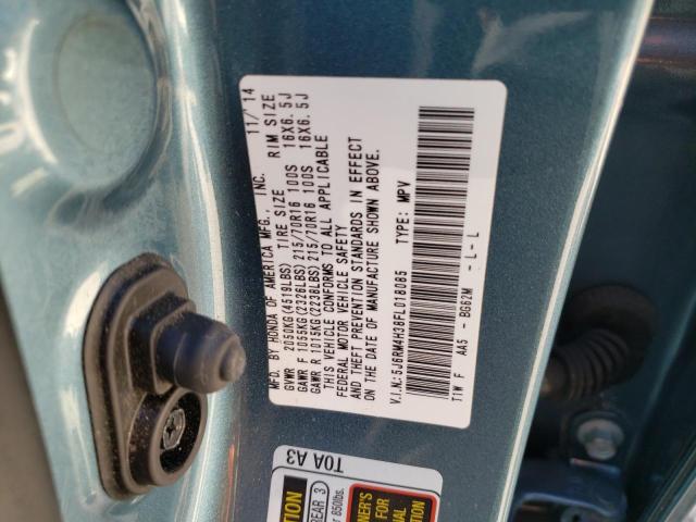Photo 10 from auction – 2015 HONDA CRV with VIN 5J6RM4H38FL018085