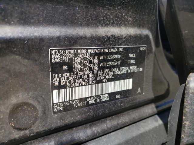 Photo 10 from auction – 2021 TOYOTA RAV4 XLE P with VIN 2T3A1RFV1MC248091