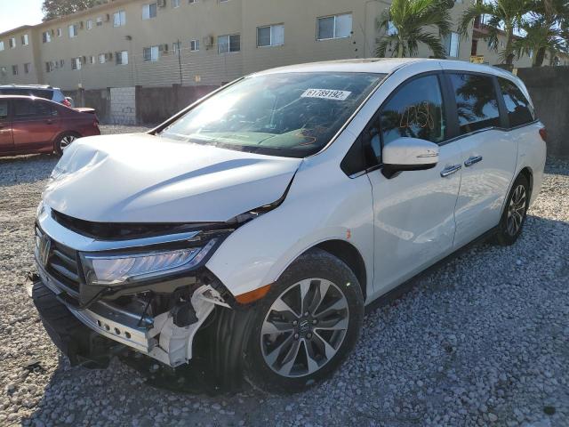 Photo 2 from auction – 2021 HONDA ODYSSEY EX with VIN 5FNRL6H76MB037113