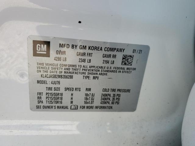 Photo 10 from auction – 2021 BUICK ENCORE PRE with VIN KL4CJASB2MB356288