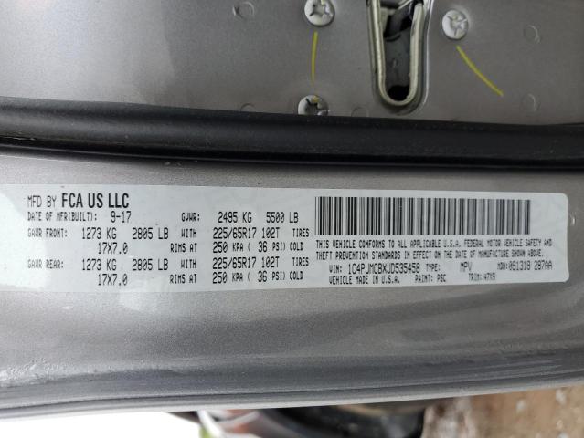 Photo 10 from auction – 2018 JEEP CHEROKEE L with VIN 1C4PJMCBXJD535458