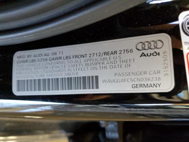 Photo 10 from auction – 2012 AUDI A6 PREMIUM with VIN WAUGGAFC5CN036238