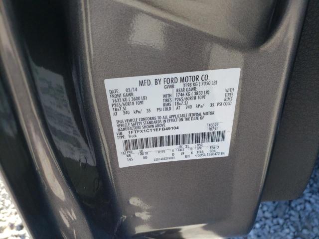 Zdjęcie 10 z aukcji – 2014 FORD F150 SUPER z VIN 1FTFX1CT1EFB49104