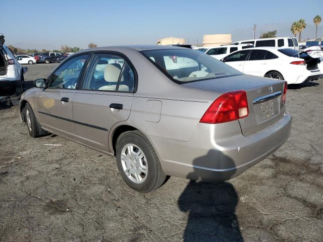 Photo 3 from auction – 2001 HONDA CIVIC DX with VIN 2HGES16281H939443