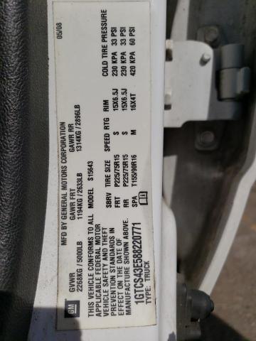 Photo 10 from auction – 2008 GMC CANYON SLE with VIN 1GTCS43E588220771