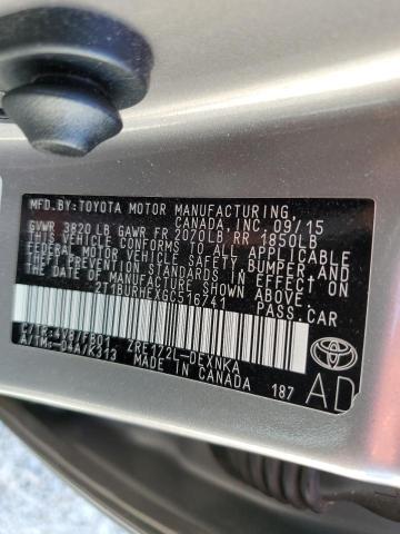 Photo 10 from auction – 2016 TOYOTA COROLLA L with VIN 2T1BURHEXGC516741