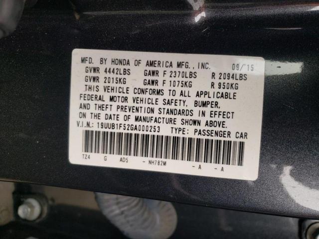 Photo 10 from auction – 2016 ACURA TLX TECH with VIN 19UUB1F52GA000253