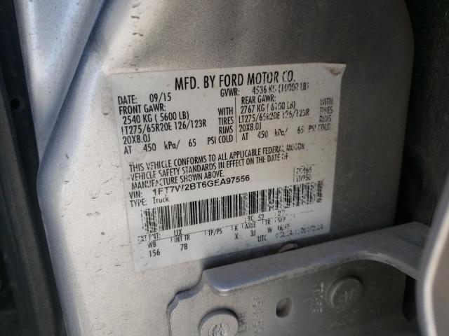 Photo 10 from auction – 2016 FORD F250 SUPER with VIN 1FT7W2BT6GEA97556