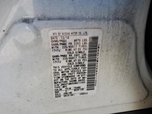Photo 10 from auction – 2017 NISSAN ROGUE S with VIN JN8AT2MV5HW011005