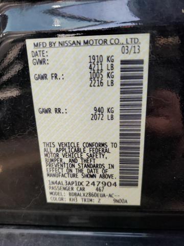 Photo 10 from auction – 2013 NISSAN ALTIMA 2.5 with VIN 1N4AL3AP1DC247904