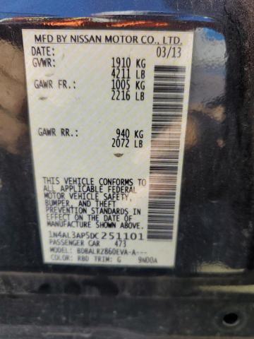 Photo 10 from auction – 2013 NISSAN ALTIMA 2.5 with VIN 1N4AL3AP5DC251101