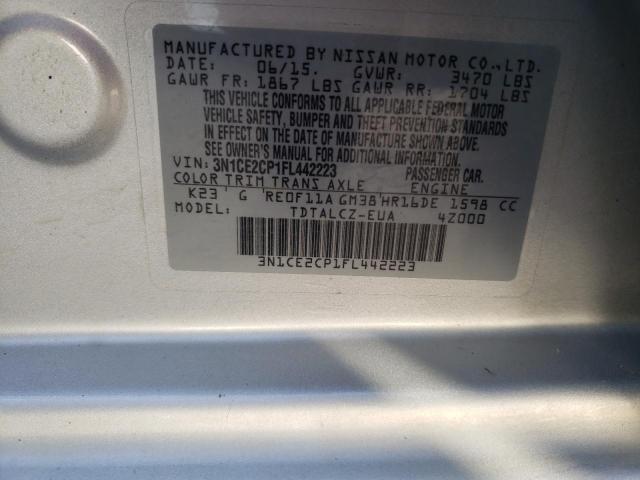 Photo 10 from auction – 2015 NISSAN VERSA NOTE with VIN 3N1CE2CP1FL442223
