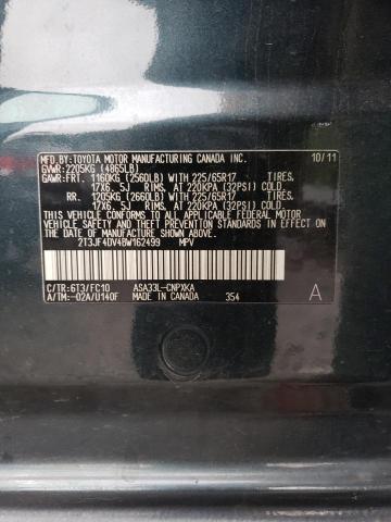 Photo 10 from auction – 2011 TOYOTA RAV4 with VIN 2T3JF4DV4BW162499