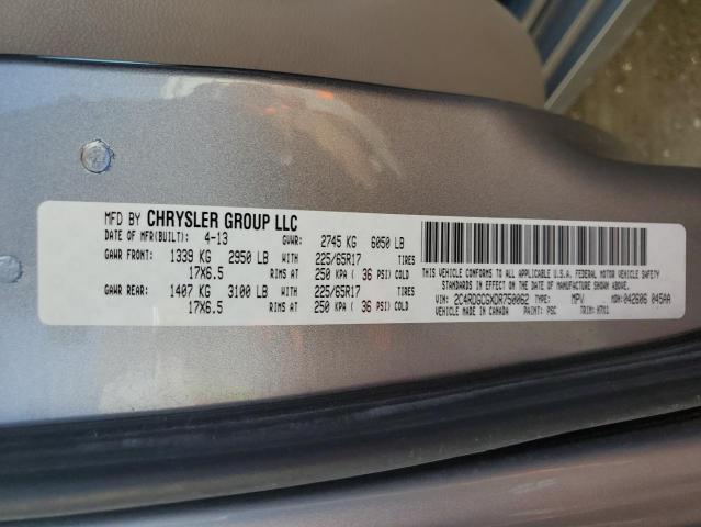 Photo 10 from auction – 2013 DODGE GRAND CARA with VIN 2C4RDGCGXDR750062