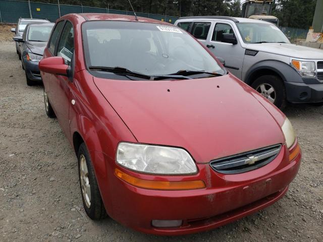 CHEVROLET AVEO BASE 2007 with VIN KL1TD66687B695186 - Photo from auction