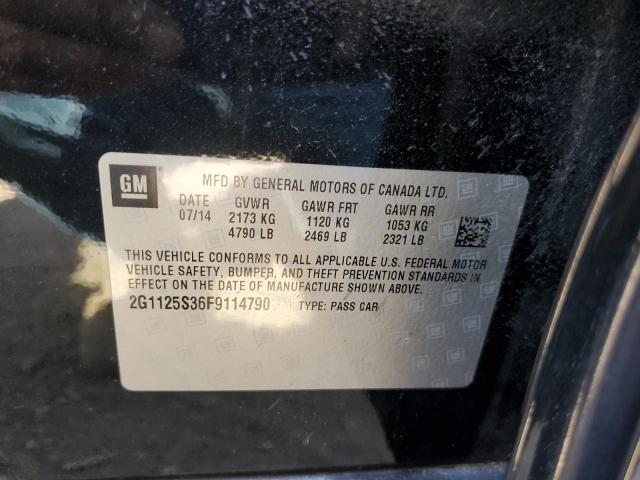 Photo 10 from auction – 2015 CHEVROLET IMPALA LT with VIN 2G1125S36F9114790