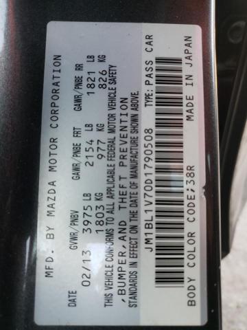 Photo 10 from auction – 2013 MAZDA 3 I with VIN JM1BL1V70D1790508